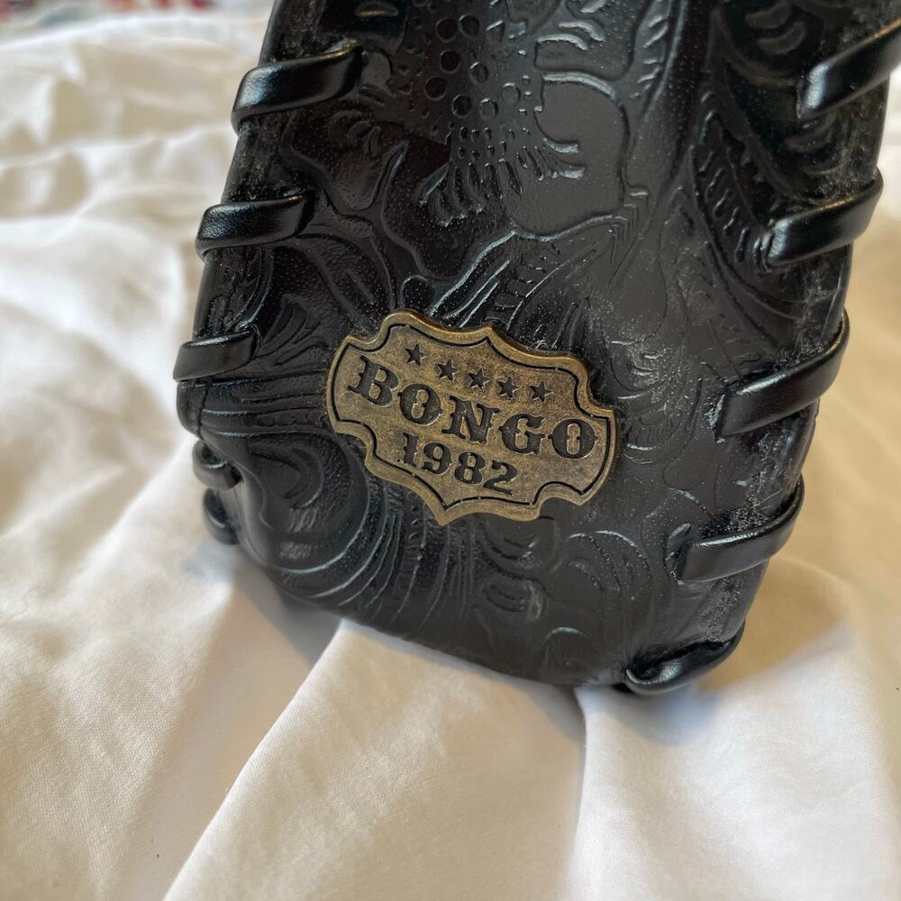 Vintage 90s Bongo black western boho shoulder bag - Picture 4 of 7